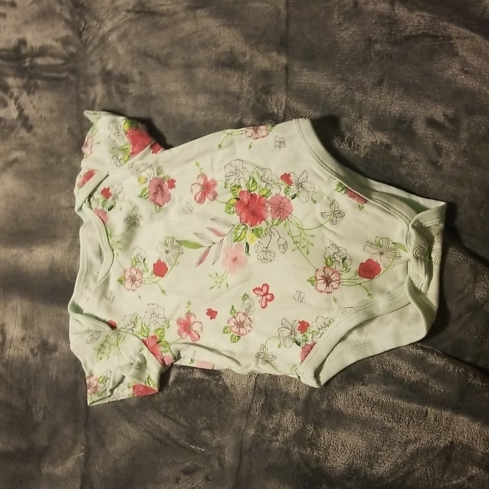 First Impressions Baby Girl's Floral Onesie